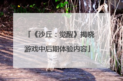 《沙丘：觉醒》揭晓游戏中后期体验内容