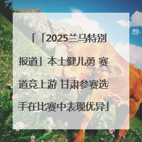 「2025兰马特别报道」本土健儿勇 赛道竞上游 甘肃参赛选手在比赛中表现优异