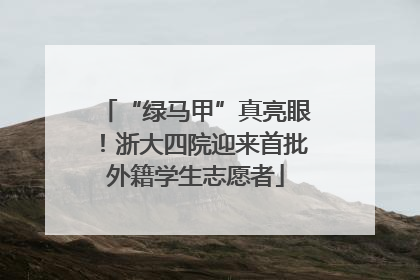 “绿马甲”真亮眼！浙大四院迎来首批外籍学生志愿者