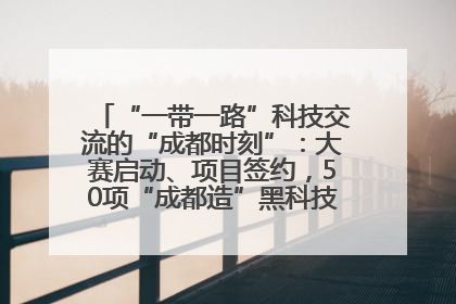 “一带一路”科技交流的“成都时刻”：大赛启动、项目签约，50项“成都造”黑科技吸引多国客商