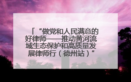 “做党和人民满意的好律师——推动黄河流域生态保护和高质量发展律师行（德州站）”活动成功举办