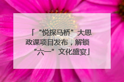 “悦探马桥”大思政课项目发布，解锁“六一”文化盛宴