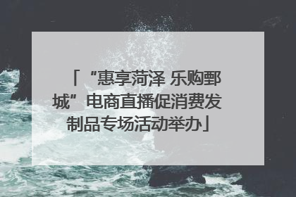“惠享菏泽 乐购鄄城”电商直播促消费发制品专场活动举办