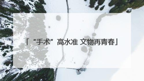 “手术”高水准 文物再青春