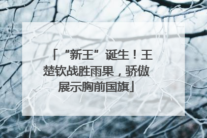 “新王”诞生！王楚钦战胜雨果，骄傲展示胸前国旗