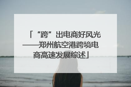 “跨”出电商好风光——郑州航空港跨境电商高速发展综述