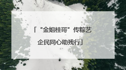 “金姐桂哥”传粽艺 企民同心助残行