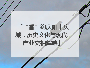 “香”约庆阳丨庆城：历史文化与现代产业交相辉映