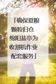 确保夏粮颗粒归仓 绵阳盐亭为收割机作业配套服务