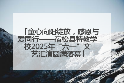 童心向阳绽放，感恩与爱同行——宿松县特教学校2025年“六一”文艺汇演圆满落幕
