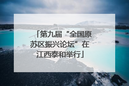 第九届“全国原苏区振兴论坛”在江西泰和举行