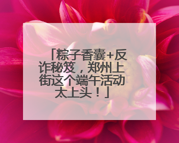 粽子香囊+反诈秘笈，郑州上街这个端午活动太上头！