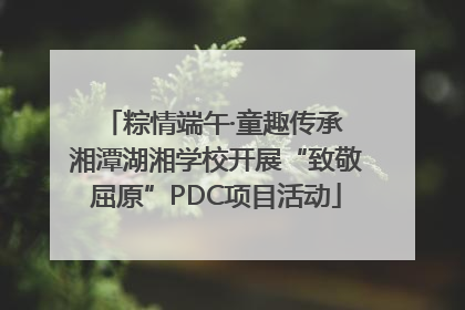 粽情端午·童趣传承 湘潭湖湘学校开展“致敬屈原”PDC项目活动