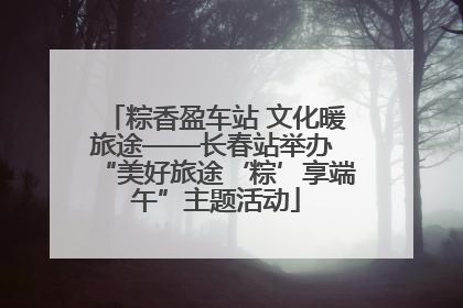 粽香盈车站 文化暖旅途——长春站举办 “美好旅途‘粽’享端午”主题活动