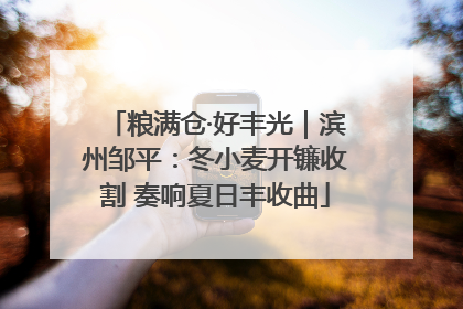 粮满仓·好丰光｜滨州邹平：冬小麦开镰收割 奏响夏日丰收曲