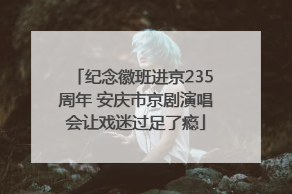 纪念徽班进京235周年 安庆市京剧演唱会让戏迷过足了瘾
