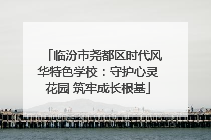 临汾市尧都区时代风华特色学校：守护心灵花园 筑牢成长根基