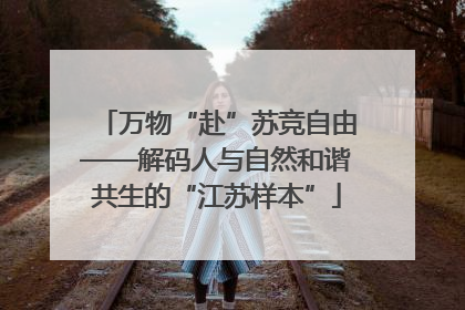 万物“赴”苏竞自由——解码人与自然和谐共生的“江苏样本”