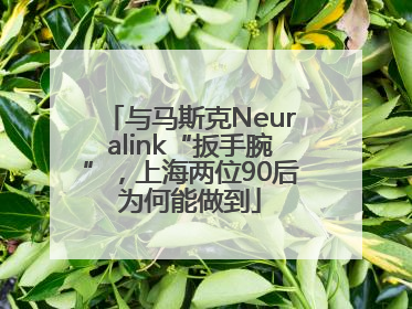 与马斯克Neuralink“扳手腕”，上海两位90后为何能做到