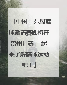 中国—东盟藤球邀请赛即将在贵州开赛 一起来了解藤球运动吧！