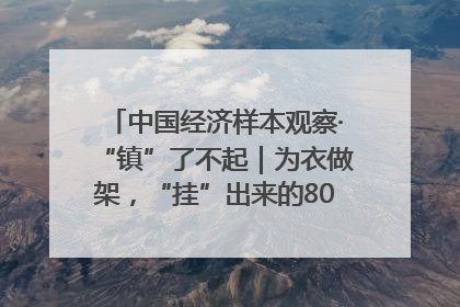 中国经济样本观察·“镇”了不起｜为衣做架，“挂”出来的80亿元“衣架产业”