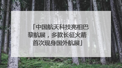 中国航天科技亮相巴黎航展，多款长征火箭首次现身国外航展
