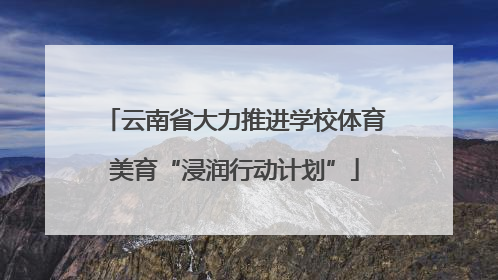 云南省大力推进学校体育美育“浸润行动计划”