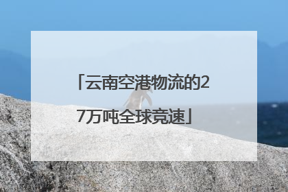 云南空港物流的27万吨全球竞速