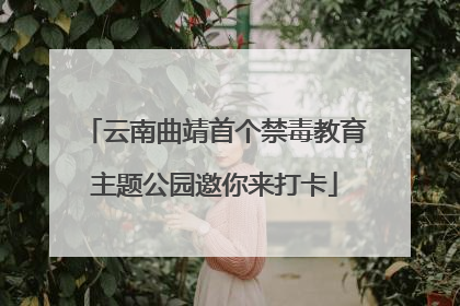 云南曲靖首个禁毒教育主题公园邀你来打卡