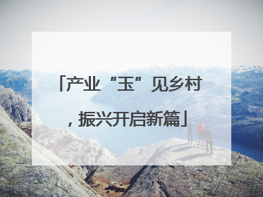 产业“玉”见乡村，振兴开启新篇