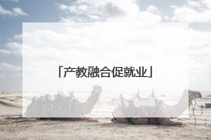产教融合促就业