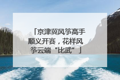 京津冀风筝高手顺义开赛，花样风筝云端“比武”