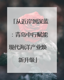 从近岸到深蓝：青岛中行赋能现代海洋产业焕新升级