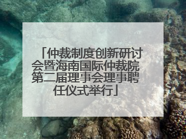 仲裁制度创新研讨会暨海南国际仲裁院第二届理事会理事聘任仪式举行