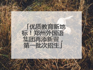 优质教育新地标！郑州外国语集团再添新翼，第一批次招生