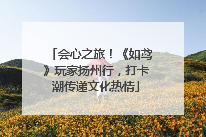 会心之旅！《如鸢》玩家扬州行，打卡潮传递文化热情
