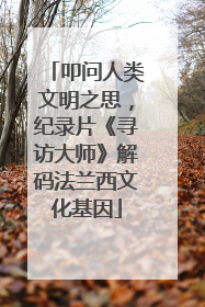 叩问人类文明之思，纪录片《寻访大师》解码法兰西文化基因