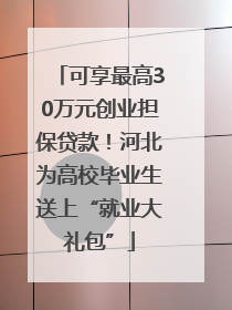 可享最高30万元创业担保贷款！河北为高校毕业生送上“就业大礼包”