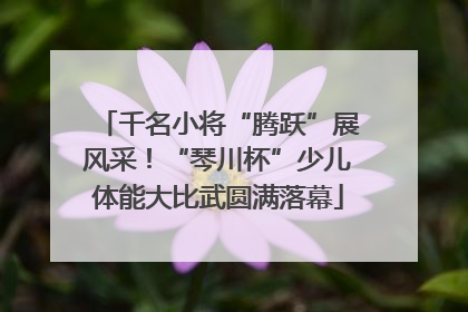 千名小将“腾跃”展风采！“琴川杯”少儿体能大比武圆满落幕
