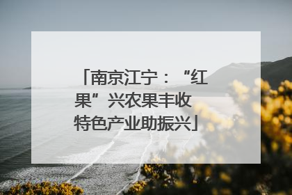 南京江宁：“红果”兴农果丰收 特色产业助振兴