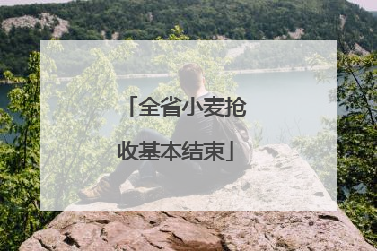 全省小麦抢收基本结束