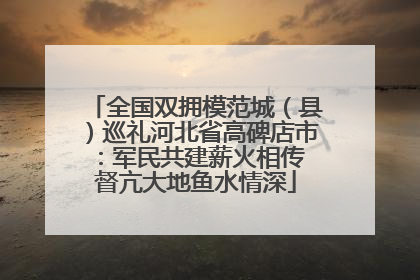 全国双拥模范城（县）巡礼河北省高碑店市：军民共建薪火相传 督亢大地鱼水情深