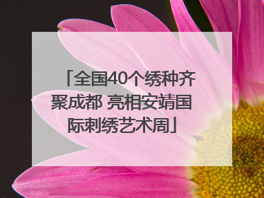 全国40个绣种齐聚成都 亮相安靖国际刺绣艺术周