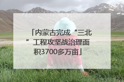 内蒙古完成“三北”工程攻坚战治理面积3700多万亩