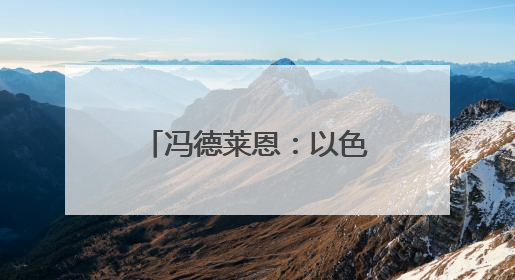 冯德莱恩：以色列打击加沙民用设施“令人憎恶”