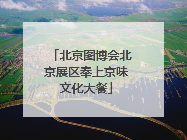 北京图博会北京展区奉上京味文化大餐