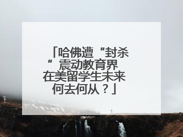 哈佛遭“封杀”震动教育界 在美留学生未来何去何从？