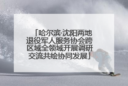 哈尔滨·沈阳两地退役军人服务协会跨区域全领域开展调研交流共绘协同发展