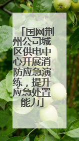 国网荆州公司城区供电中心开展消防应急演练，提升应急处置能力