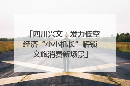 四川兴文：发力低空经济“小小机长”解锁文旅消费新场景